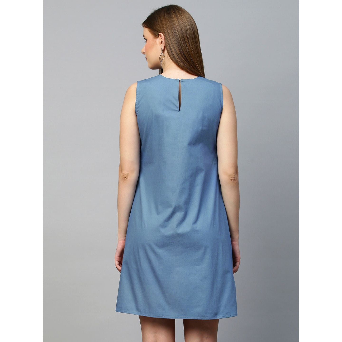 Slate blue dress