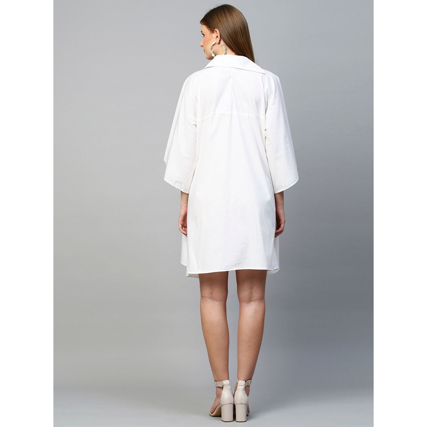 White shirt dress
