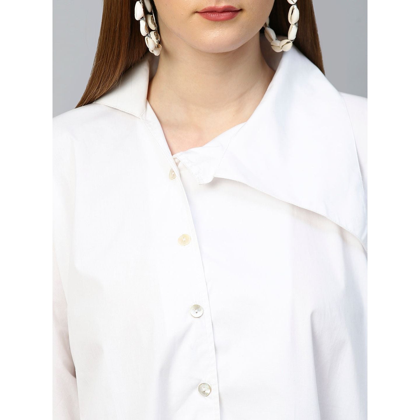 White shirt dress