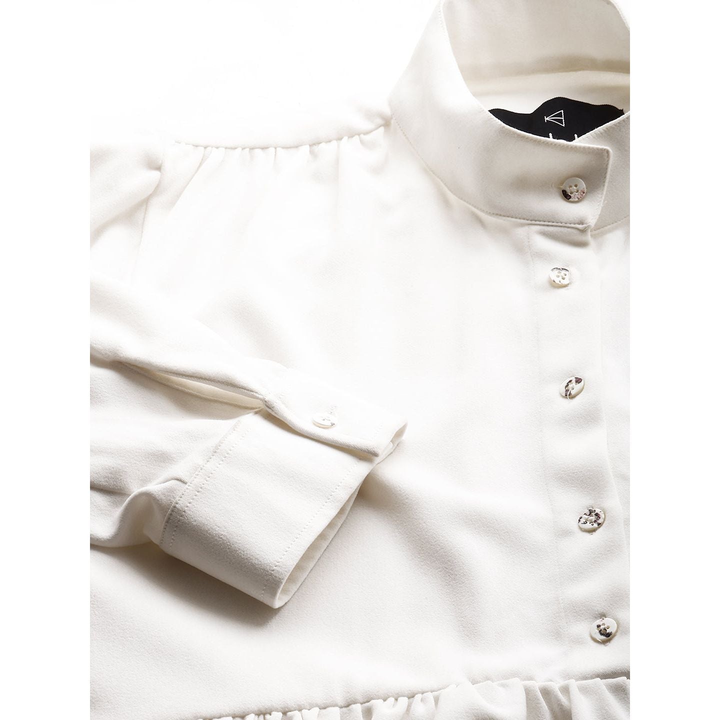 Flared layered shirt dress